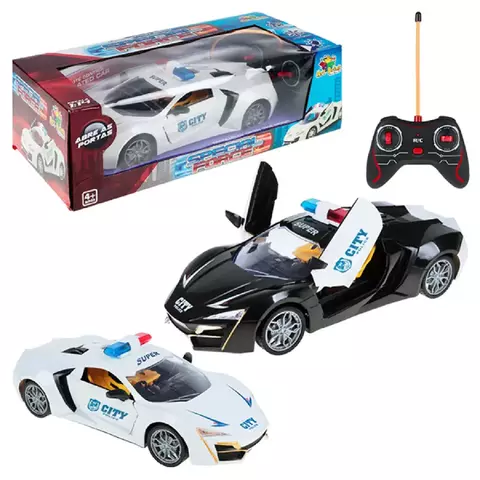 Carrinho De Controle Remoto Policial Velox Com 7 Funções