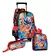 Kit Escolar Menino Mochila de Rodinha Lancheira Térmica Estojo Duplo Dragon Ball