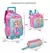 Imagem do Kit Escolar Mochila De Rodinha Lancheira Térmica Estojo Duplo Menina Sereia Clio