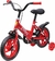 Bicicleta Infantil Aro 12 com Rodinha Vermelho Zippy Toys