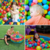 Bolinhas de Piscina kit 100 bolinhas Cor Rosa Roxo Azul e Branco Menina BB Bolinhas - Criativa Mix