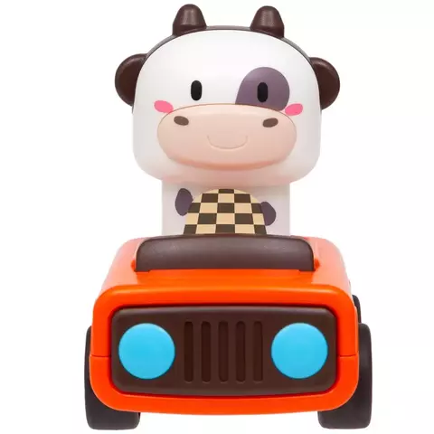 Animal Racing Girafinha Carrinho Fricção Laranja - Buba