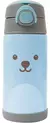 Garrafa Térmica Infantil Buba Gumy Parede Dupla Inox Canudo Cor Cinza - Criativa Mix