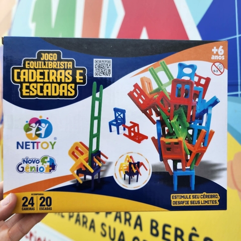 Jogo de Equilibrar Cadeira e Escada