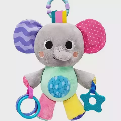 Pelúcia Elefante c/ Mordedor Buba Treme Treme