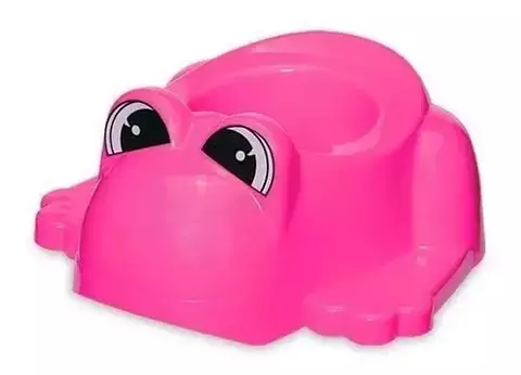 Troninho Infantil Sapinho Penico Para Xixi Bebe Criança Cor Rosa