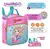 Kit Escolar Mochila De Rodinha Lancheira Térmica Estojo Duplo Menina Sereia Clio