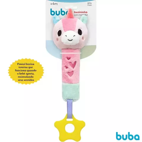 Buzininha Com Mordedor Unicórnio Buba