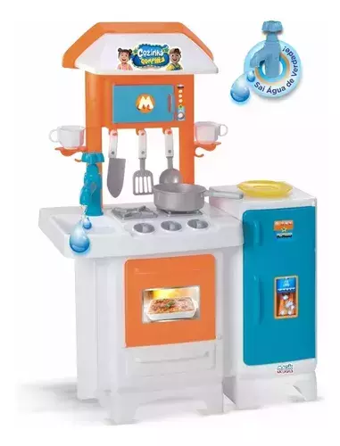 Cozinha Completa Azul e Branco- Magic Toys