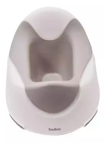 Troninho Com Recipiente Removível branco e Cinza Buba