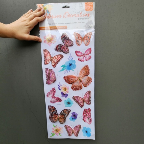 ADESIVO DECORATIVO BORBOLETAS