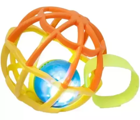 Brinquedo Bebê Ball Chocalho Mordedor Com Luz E Som