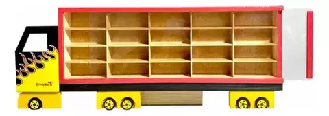 Truck Expositor Porta Carrinhos Em Madeira