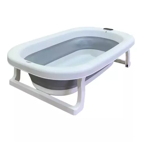 Banheira Retrátil para Bebê Cinza com Termômetro -Zippy Toys