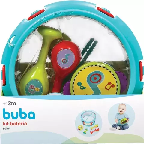 Kit Bateria Instrumento Musical buba