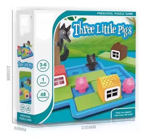 Desafio Iq Três Porquinhos Pig Educativo
