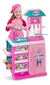 Cozinha Gourmet Infantil Completa Rosa Sai Água - Magic Toys - Criativa Mix