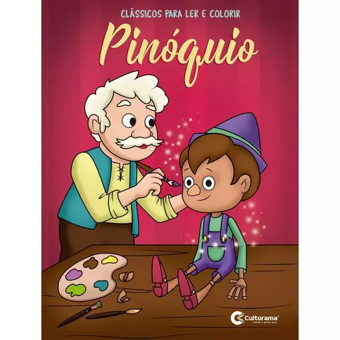 Clássicos ler e colorir Pinóquio