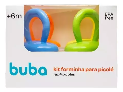Kit Com 4 Forminhas Para Picolé - Buba