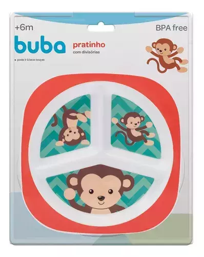 Prato para bebês Macaco- Buba