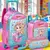 Kit Escolar Mochila De Rodinha Lancheira Térmica Estojo Duplo Menina Sereia Clio - comprar online