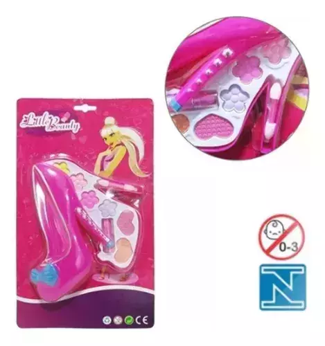 Estojo De Maquiagem Infantil Sapatinho Princesa Menina