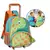 Mochila Clio Rodinha Azul e Verde Infantil Menino Dinossauro Escolar - comprar online