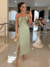 Imagem do Vestido Midi com Laço e Fenda - Elegante para Festas