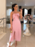 Imagem do Vestido Midi com Laço e Fenda - Elegante para Festas