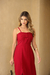Vestido Midi com Laço e Fenda - Elegante para Festas - loja online