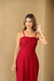 Imagem do Vestido Midi com Laço e Fenda - Elegante para Festas