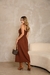 Vestido Midi com Laço e Fenda - Elegante para Festas - loja online