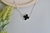 Pulseira Trevo Preto Banho de Prata - comprar online