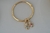 Bracelete Pingente Filhos (as) Banho de Ouro 18k