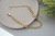 Pulseira Folhas Duplas Texturizada Banho de Ouro 18k