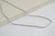 Colar Choker Cordão Baiano Banho de Ródio Branco
