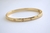 Bracelete Cartier Liso Banho de Ouro 18k