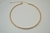 Choker Aro Zircônias Incolor com Ponto De Luz Coração Banho de Ouro 18k - comprar online