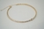 Choker Aro Zircônias Incolor com Ponto De Luz Coração Banho de Ouro 18k