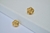 Brinco Rosa Flor Banho de Ouro 18K