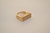Anel Quadrado Cravejado Zircônias Incolor Banho de Ouro 18k