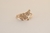 Anel Folha Cravejada Banho de Ouro 18k