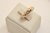 Anel Abaulado Círculos Zircônias Incolor Banho de Ouro 18k - comprar online