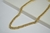 Colar Choker Elos Grumet Liso Banho de Ouro 18k