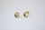 Brinco Ponto de Luz Azul Claro Banho de Ouro 18k - comprar online