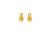 Brinco Gota com Detalhes Banho de Ouro 18k