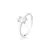 Anel de Prata 925 Zircônia Retangular Cristal