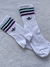 media 3/4 adidas blanca raya negra fina