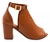 Sandália Ankle Boots Moda Confortável Salto Alto Grosso Bota