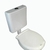 Imagen de Depósito Plástico Ideal Ultra Chato Desc. Dual SUMA 92000